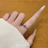 Anillo Exquisito de Estrella Morada de Cinco Puntas "Aurora Morada", Lujo Ligero, Gama Alta, Diseño de Nicho, Anillo de Nuevo Estilo