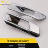 Adequado para 18 Camry capa de farol de neblina frontal faixa brilhante aço inoxidável face frontal farol de neblina acessórios de proteção patch
