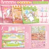 Libro Tranquilo Magnético Hecho a Mano Nuevo diy Niñas Magnético Estéreo Órganos Libro Niños Niños 8 Años Jugar Princesa Palitos