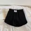 Shorts Estilo Esportivo Comércio Exterior Feminino Verão Novo Solto Cor Sólida Casa Casual Calças Cintura Alta Perna Larga Shorts Curtos