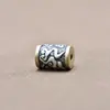 Prata S925 Yiluya Contas Cilindricas Xiangyun Acessórios Tubo Redondo Acessórios Ruyi Retrô Material para Bijuterias Artesanais DIY