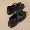 Zapatos planos Mary Jane estilo retro británico para mujeres menudas, nueva colección de verano 2026, tacones gruesos de moda, zapatos de cuero versátiles
