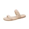 Yingmeier 2022 Verano Talla Grande 40-43 Sandalias Planas Zapatos de Mujer Tejido Transfronterizo Chengdu