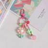 Llavero con forma de tulipán y flor de celebridad de Internet para niña, bonito bolso decorativo colgante, regalo creativo y dulce.