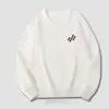 Moletom Personalizado para Homens no Inverno, Gola Redonda, Manga Longa, Forrado com Fleece Cinza, Sem Capuz, Moletom de Marca Tendência Estilo Americano