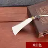 Chapéu com franjas de borla, coroa de metal, pingente de nó chinês, acessórios de joalheria, marcador de livro, acessório de cabeça, pingente para celular, borla pequena