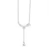 Collar de Plata de Ley S999 con Borla de Diamante Gota de Flor Fresca para Mujer Estilo Bosque Versátil Alta Calidad Exquisito Cadena para Clavícula Dropshipping