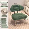 Taburete Pequeño Giratorio con Ruedas, Taburete Bajo para Uso Doméstico, Taburete para Cambiarse los Zapatos, Banco Infantil con Ruedas, Silla con Respaldo Sellador de Costuras