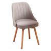 Silla de comedor nórdica de madera maciza, moderna y sencilla, para el hogar, para apartamento pequeño, estilo crema, con mesa y silla, respaldo suave y taburete.