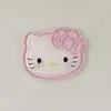 Lindo Acrílico de Gelatina Transparente Accesorios de Gato Kt con Lazo Material Hecho a Mano para Tocado Pasador Funda de Teléfono Móvil