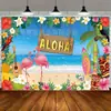 Decoración de Fondo de Banner Nuevo de Verano Transfronterizo con Vibras Tropicales de Verano para Actividades al Aire Libre Fondo de Banner Hawaiano