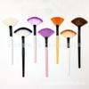 Spot em forma de leque de lã macia Tinta Residual Paint Makeup Paint Small Long Rod portátil ferramenta de maquiagem Mic Brush Acid Beauty Brush