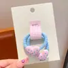 Elástico de Cabelo Infantil de Bolinhas e Coração, Corda de Cabelo de Alta Elasticidade para Meninas, Acessório de Cabelo para Bebê, Elástico de Cabelo para Menininha para Trançar