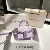 Moda Dropshipping Bolso Tejido de Nicho de Moda 2026 Primavera Bolso Cuadrado Pequeño en Relieve de Gama Alta al por Mayor