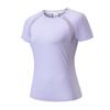 Camiseta Esportiva de Manga Curta de Secagem Rápida para Mulheres Roupa para Proteção Solar ao Ar Livre Roupa de Fitness Roupa Elástica de Secagem Rápida Roupa de Yoga com Malha Top para Mulheres