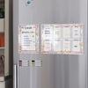 TYU061 Tablero Semanal Magnético de Acrílico Borrable Transparente para Mensajes y Notas