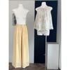 Conjunto Elegante Nuevo de Estilo Chino para Mujer Verano 2026: Conjunto de Dos Piezas: Chaleco sin Mangas + Pantalones de Pierna Ancha de Cintura Alta