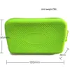Bolsa de Tocador Impermeable de Silicona con Patrón de Gota de Agua de Venta Caliente Transfronteriza con Correa de Mano, Bolso de Almacenamiento de Moda para Mujer, Bolsa de Maquillaje con Cremallera