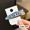 Pinza para el pelo con pedrería azul, pinza lateral, BB clip, elaborado accesorio para el pelo de estilo coreano de alta gama, pinza de pico de pato para flequillo y pelos sueltos