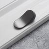 Atacado de fábrica Light Luxury Zinc Alloy Handle Mesa de cabeceira Cobre escovado Drawer Handle Dumb Grey Wardrobe Door Handle