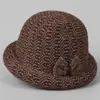 Chapéus de Bacia de Outono e Inverno para Mulheres de Meia-Idade e Idosas para Mães e Sogras Chapéus de Lã para Avós Chapéus de Pescador Grossos e Quentes