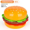 Venta Directa de Fábrica Caja de Almacenamiento de Hamburguesa para Jugar a Fingir Infantil, Caja de Almacenamiento Desmontable de Juguete Alimenticio Realista y Creativo