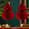 Colgante de Calabaza del Festival del Bote del Dragón Decoración del Festival del Noreste Linternas Pequeñas Rojo Completo Fortuna Mayo Festival Centro Comercial Campana Calabaza de Papel