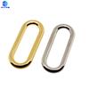Hebilla de huevo de aleación de zinc para bolsos, accesorios de ferretería para ropa, hebilla ovalada, hebilla de boca, hebilla de metal sin costuras al por mayor
