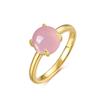 Anillo Tesoro Europeo y Americano de Lujo Ligero Multicolor Color Caramelo Colorido para Mujer Plata S925 con Incrustaciones Zircón Cara Huevo Anillo de Dedo Exclusivo Transfronterizo