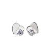 Pendientes de botón con forma de corazón y diamantes de Pinduoduo, estilo red social, pensados en ti, pendientes de temperamento con forma de corazón para mujer, moda para el cabello