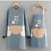 Venta al por mayor Modelo Nuevo Hogar Cocina 21 Seda Impermeable y a Prueba de Aceite Ropa de Trabajo para Cocinar, Logo Personalizable, Delantal Engrosado para Catering