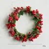 Mini Guirlanda de Natal Decoração Anel para Vela de Hotel Anel de Guardanapo Arranjo de Decoração de Natal Guirlanda Criativa de Espigas de Trigo