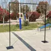 Novos adereços de casamento moldura de fundo de ferro haste telescópica decoração de casamento layout de palco decoração de prateleira de arco dourado