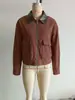 Moda Femenina Transfronteriza Primavera 2026 Nuevo Estilo Europeo y Americano Único Estilo Callejero Versátil Chaqueta de Pana con Retazos y Cuello de Cuero