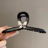 Grampo de cabelo coreano de alta qualidade para cabelos grossos, grampo de tubarão grande para a parte de trás da cabeça, presilha super grande, acessório de cabelo
