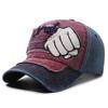 Gorra de béisbol con puño desgastado de mezclilla lavada retro nueva europea y americana para hombres y mujeres, gorra con visera de calle para exteriores a la moda