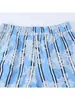 Pantalones largos sueltos marca Z de AliExpress con estampado de rayas, ropa de mujer, moda de venta caliente transfronteriza europea y americana, pantalones casuales cómodos azules INS