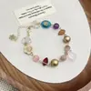 Tiktok Taobao Mais Vendido Vintage Usado Contas Pedra da Lua Pingente Gota Pulseira de Contas Design Único Joias