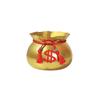 Saco da Sorte vaso de flor grande Lanche de Ano Novo balde de flor de bênção Salgueiro Prateado Azevinho phalaenopsis Ferro Dourado arranjo de flores de sala de estar de luxo leve