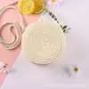 Bolso de Paja Tejida para la Costa Bolso Cruzado Lindo para Niños Bolsa Desnuda para Hacer Manualidades con Conchas Bolsa para Atracciones Turísticas de Vacaciones en la Costa