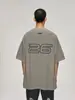 Zona Essencial Nova Marca Cool de Moda de Rua Tops Largos Camisetas de Manga Curta para Homens e Mulheres Verão Nevoeiro