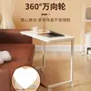 Mesa de noche móvil, Mesa para sofá, Escritorio de computadora de doble capa para apartamentos pequeños, Mesa para teclado, Mesa para madre, Escritorio simple para oficina en casa