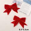 Accesorios de lazo de lentejuelas de terciopelo de la serie roja festiva de Año Nuevo, tocado festivo DIY, accesorios para el cabello, material femenino al por mayor