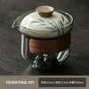 Taza de Té de Vidrio Roja con Tapa Olla Grande Individual No Caliente para una Persona Juego de Té Kung Fu Tetera de Color Bajo Esmalte