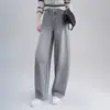 Calça jeans feminina, nova coleção de outono, jeans petite de cintura alta, calça jeans feminina de perna larga e modelagem curva, calça jeans feminina estilosa