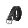 Cinturón de hombre estilo viajero de moda, cinturón de estudiante combinable con todo, hebilla ovalada, cinturón de pantalón negro, venta directa de fábrica