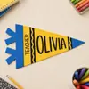 Banderines personalizados para la temporada de regreso a clases transfronteriza, decoración de campus, banderines triangulares de fieltro, decoración y ambiente para el aula escolar
