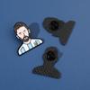 Pin insignia de estrella de la Copa del Mundo fútbol Argentina figura de Messi alrededor de la insignia de metal conmemorativa accesorios para bolso
