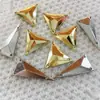DIY Cosido a Mano Cuentas Sueltas Cuentas de Diamante Triangulares Cuentas Hechas a Mano Accesorios para Ropa de Animación Cos Diamante Oro Metabo