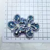 Colar Gargantilha Personalizado com Strass e Pedras Totais Criativo Colar Gargantilha de Flor em Jeans com Pérolas de Imitação Acessórios para Vestuário